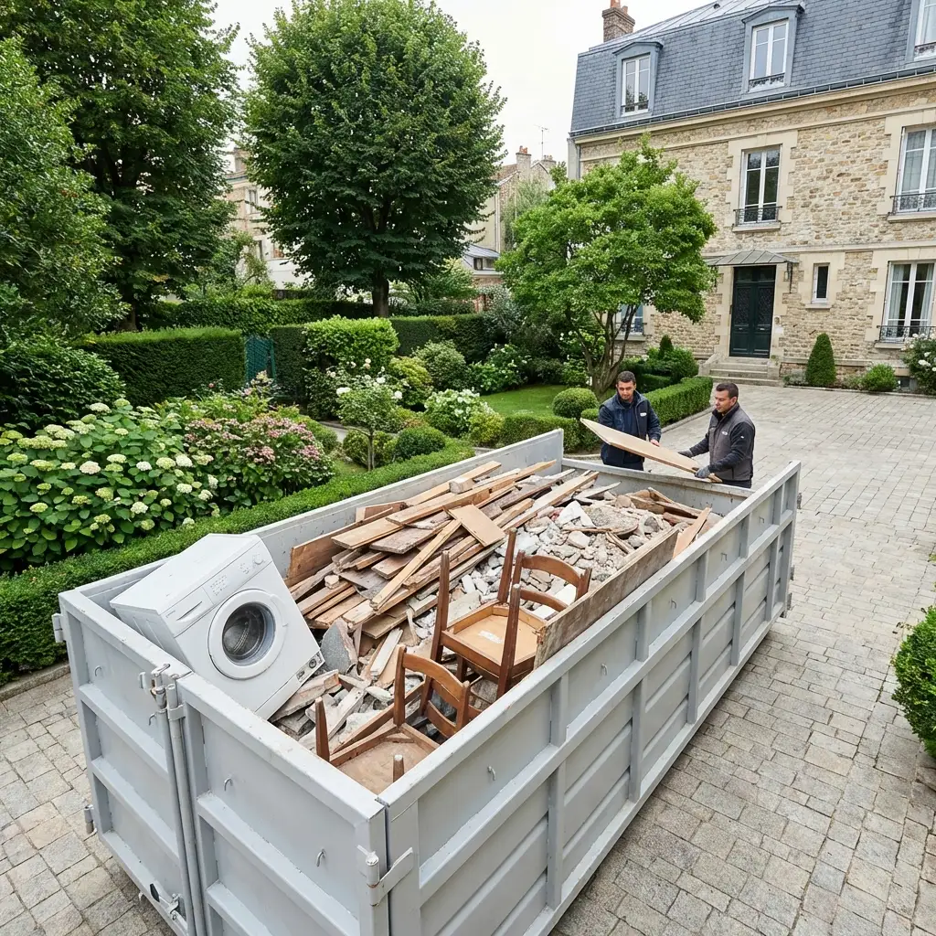 Management of bulky items, rubble, and bin placement